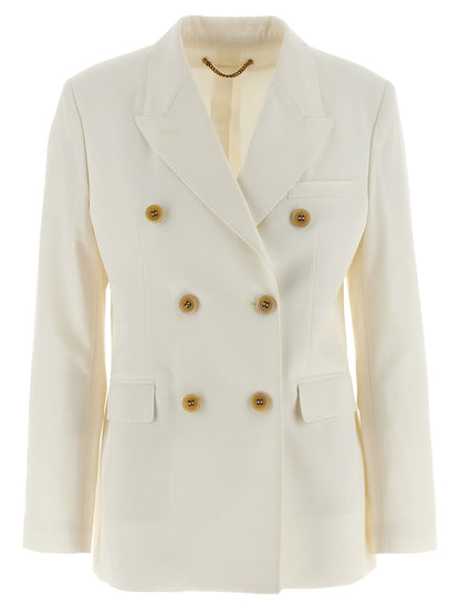 Golden Goose White Diva Wool-Blend Blazer