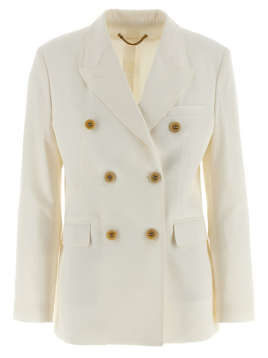 Golden Goose White Diva Wool-Blend Blazer