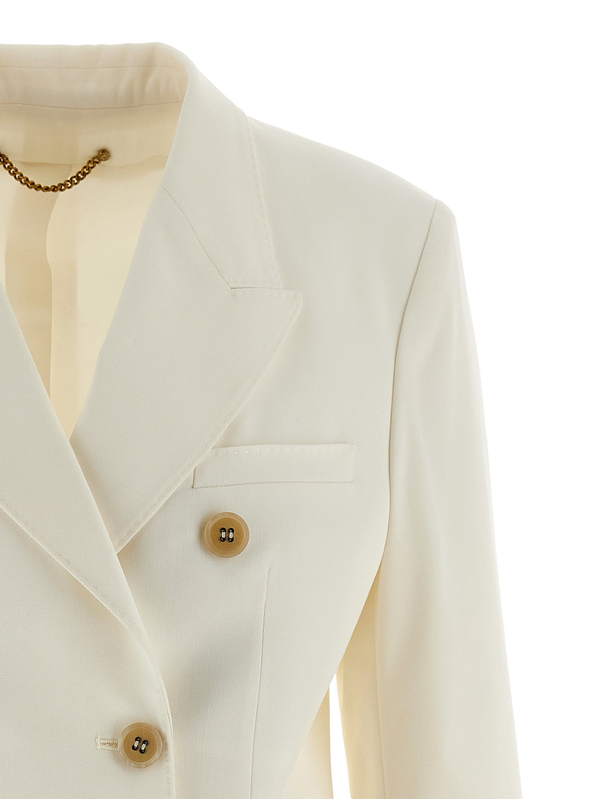 Golden Goose White Diva Wool-Blend Blazer