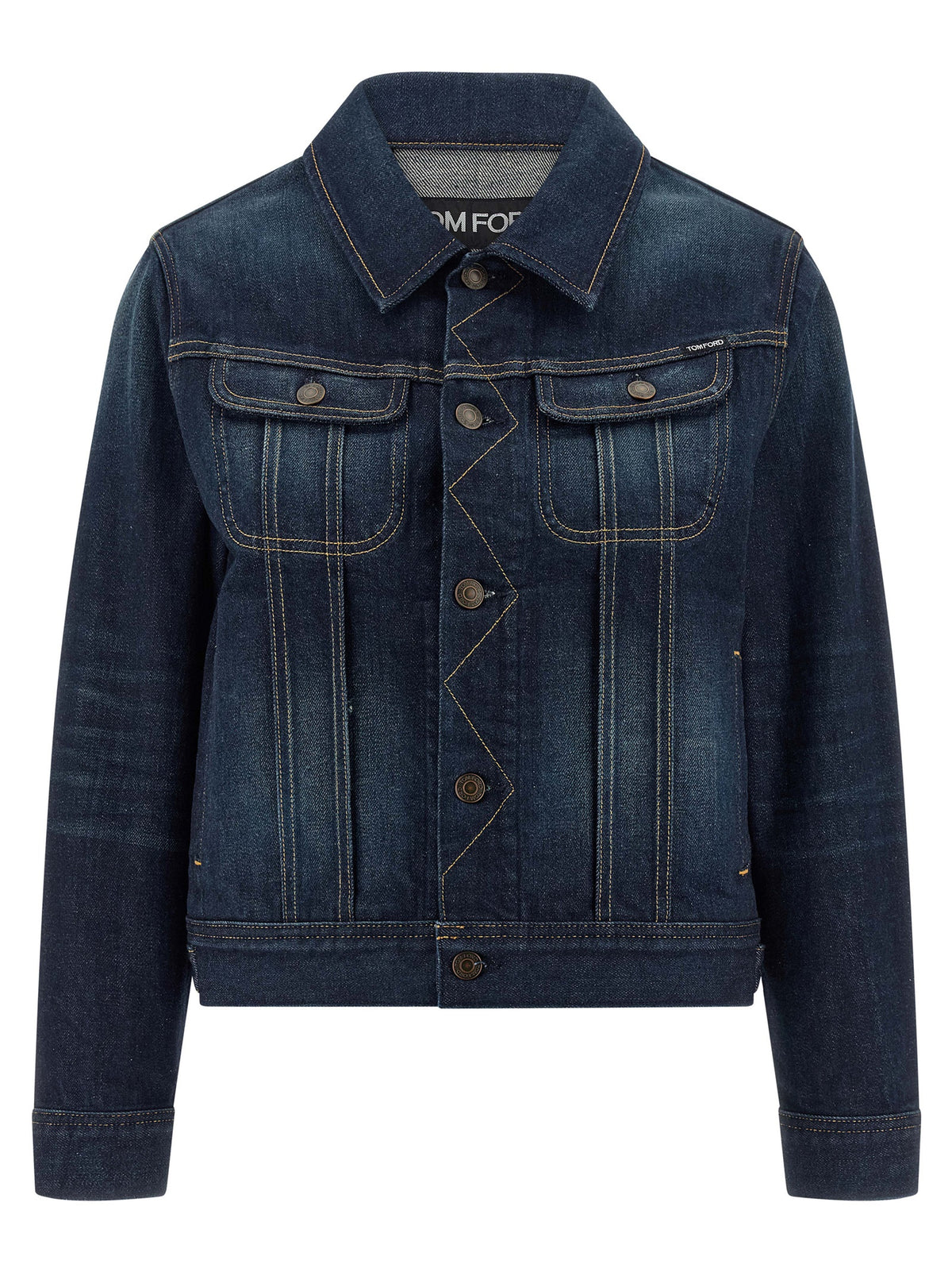 Tom Ford Blue Japanese Stonewashed Denim Jacket