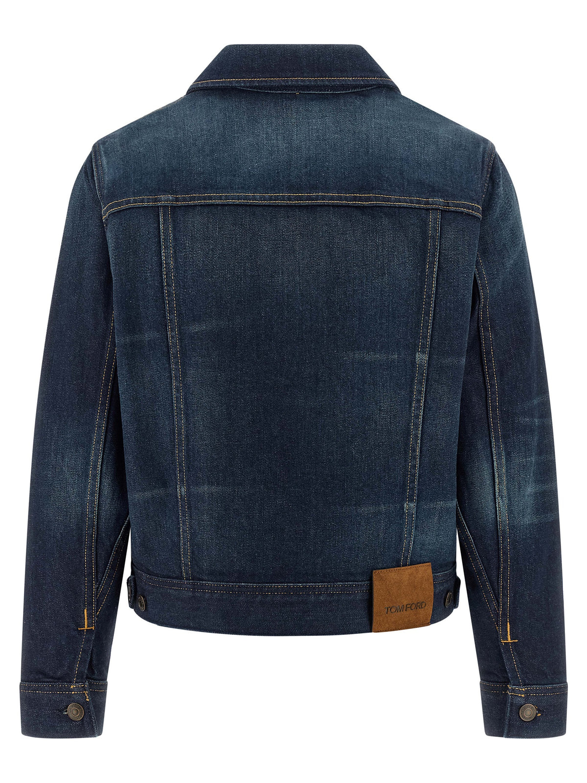 Tom Ford Blue Japanese Stonewashed Denim Jacket