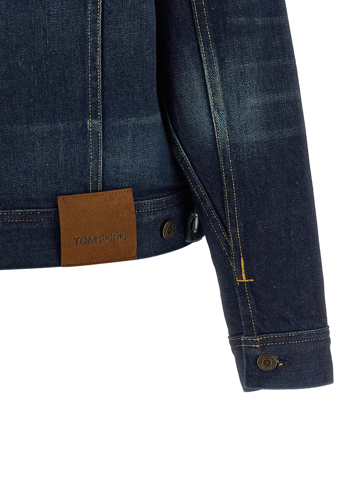 Tom Ford Blue Japanese Stonewashed Denim Jacket