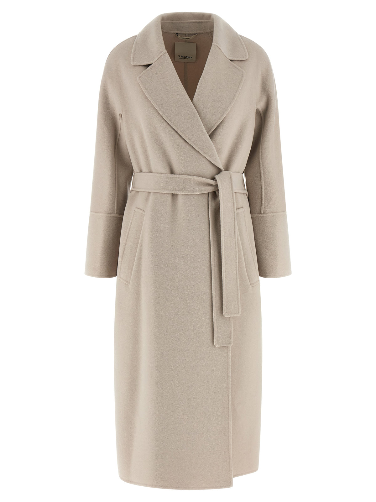 'S Max Mara Elisa Beige Virgin Wool Coat