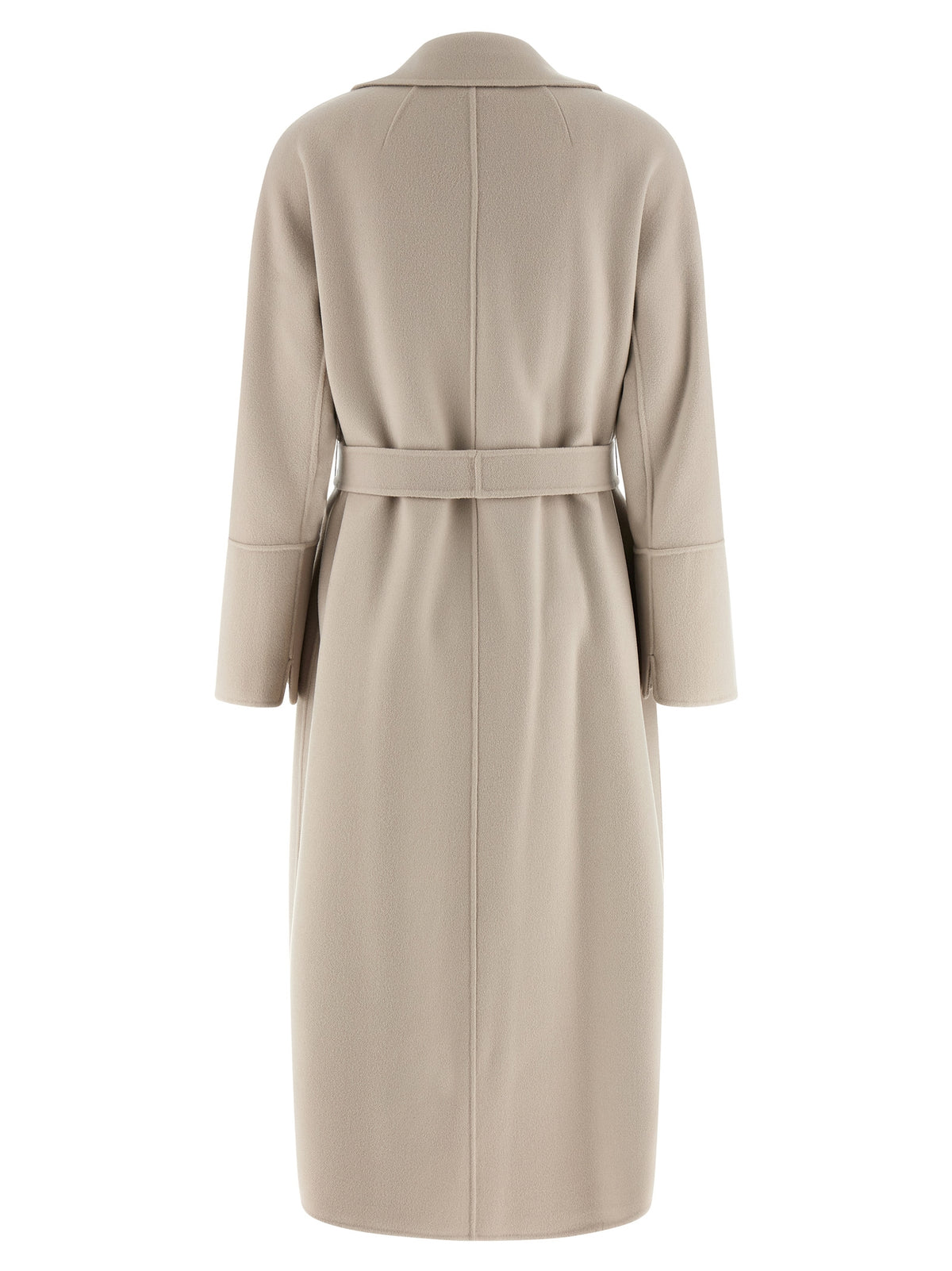 'S Max Mara Elisa Beige Virgin Wool Coat