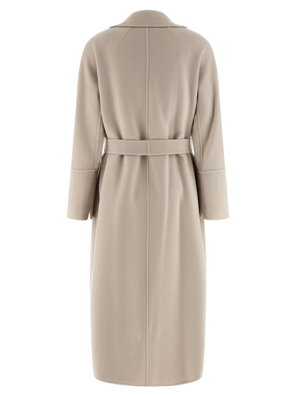 'S Max Mara Elisa Beige Virgin Wool Coat