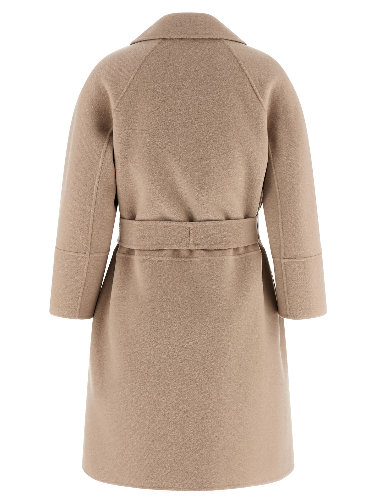 'S Max Mara Arona Beige Virgin Wool Coat