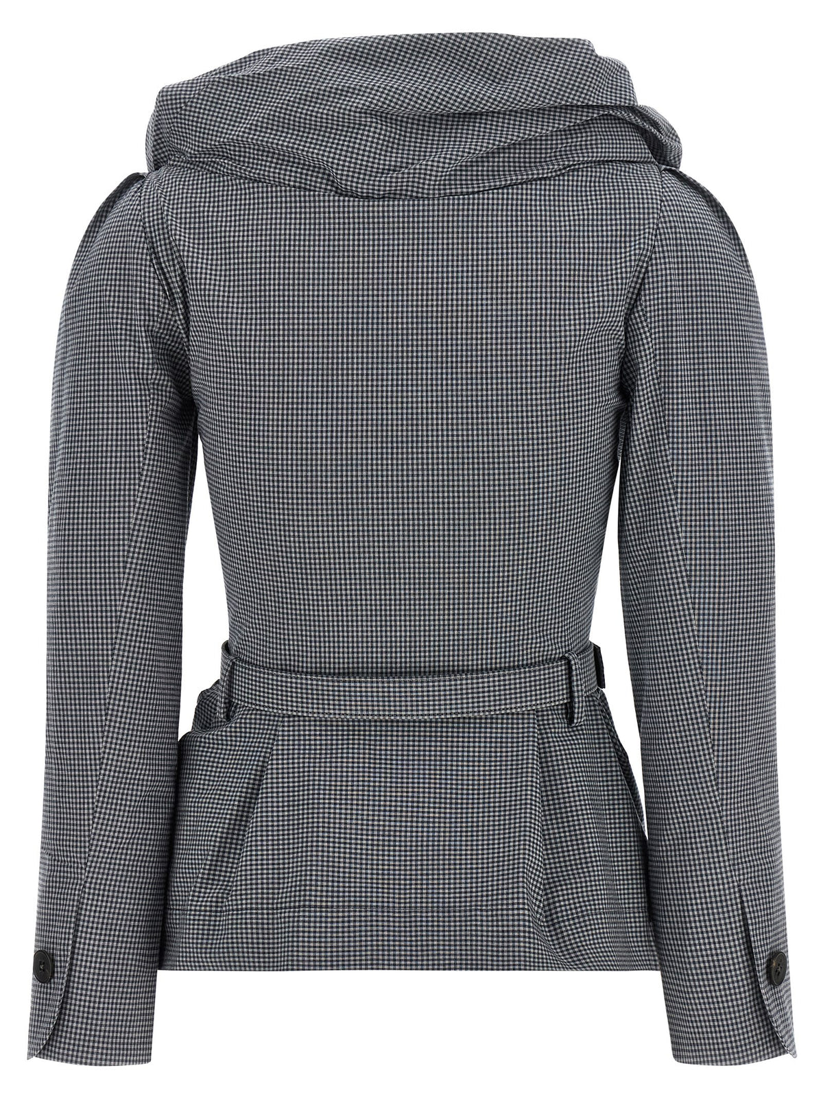 Vivienne Westwood Gray Kendall Gingham Blazer