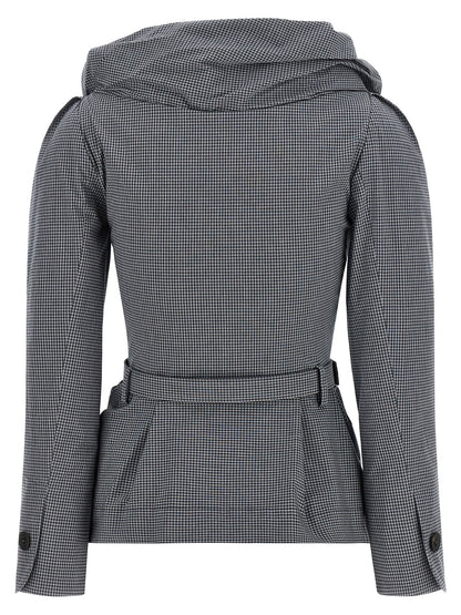 Vivienne Westwood Gray Kendall Gingham Blazer