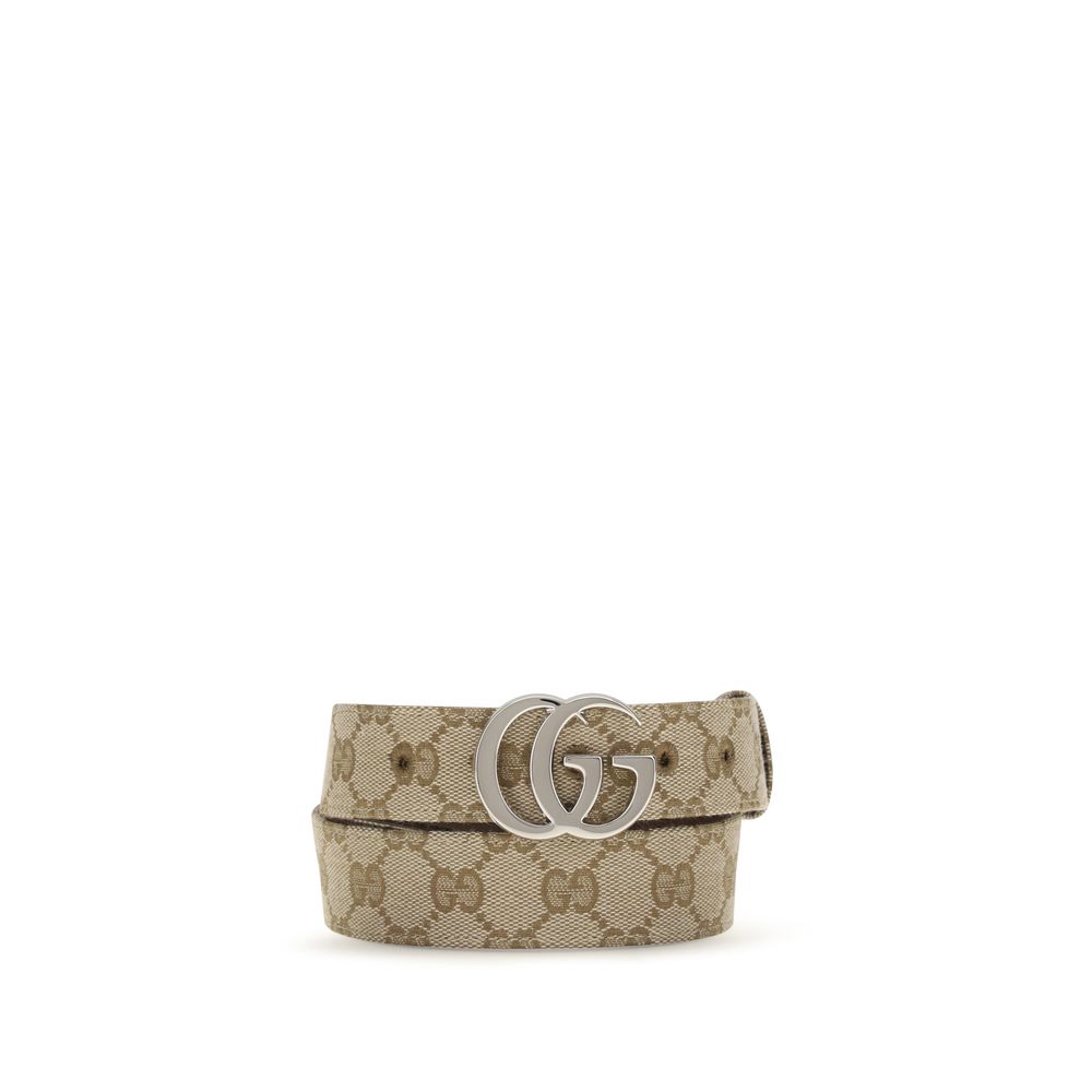 Gucci GG Marmont Beige GG Supreme Canvas Belt