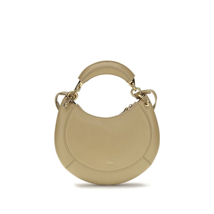 Chloé Marcie Small Beige Calfskin Saddle Bag