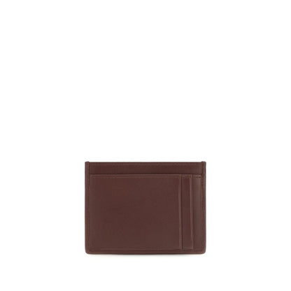 Miu Miu Matelassé Bordeaux Nappa Leather Card Holder
