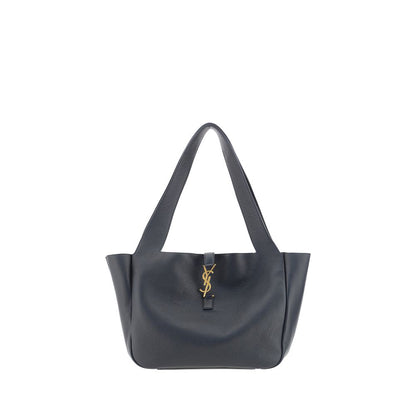 Saint Laurent Bea Large Hobo Bag in Black Calf Leather