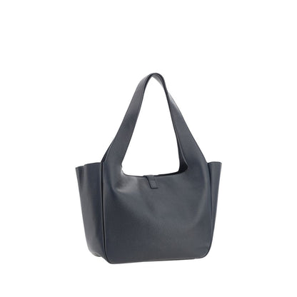 Saint Laurent Bea Large Hobo Bag in Black Calf Leather
