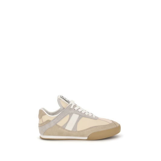 Chloé Kick Luminous Ochre Suede & Leather Sneakers