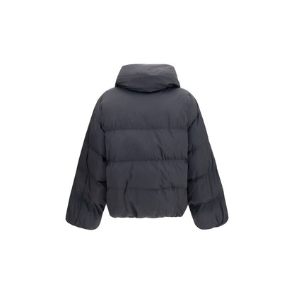 Balmain PB Quilted High-Neck Black Viscose Jacket