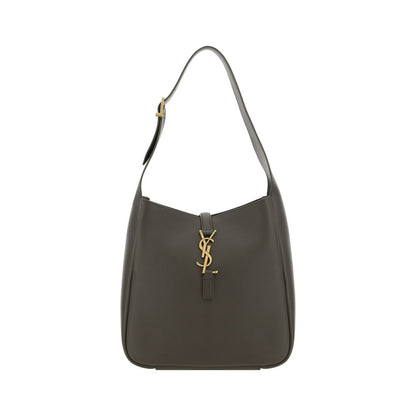 Saint Laurent Cassandre Bicolor Grained Leather Hobo Bag