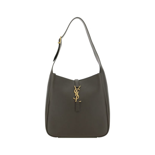 Saint Laurent Cassandre Bicolor Grained Leather Hobo Bag