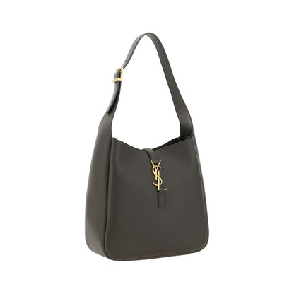 Saint Laurent Cassandre Bicolor Grained Leather Hobo Bag
