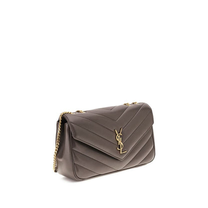 Saint Laurent Loulou Medium Storm Quilted Calfskin Shoulder Bag