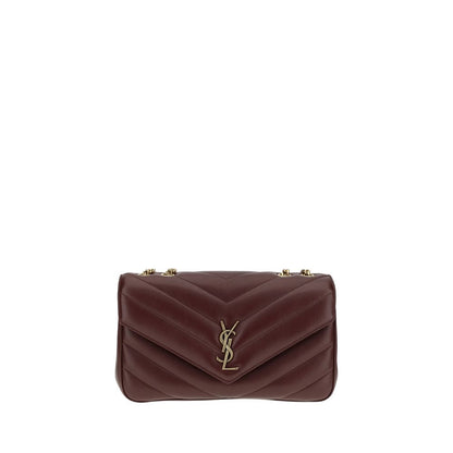 Saint Laurent Medium LouLou Bordeaux Quilted Lambskin Shoulder Bag