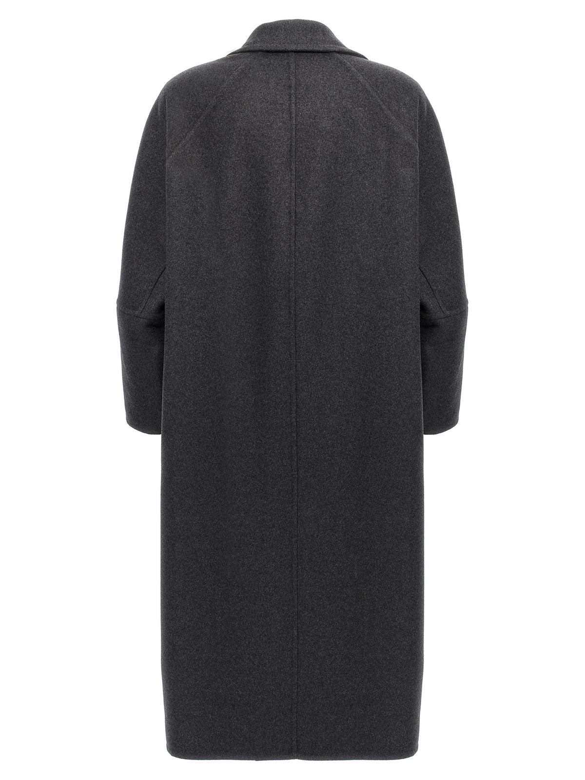 Max Mara Asburgo Gray Mélange Virgin Wool Coat