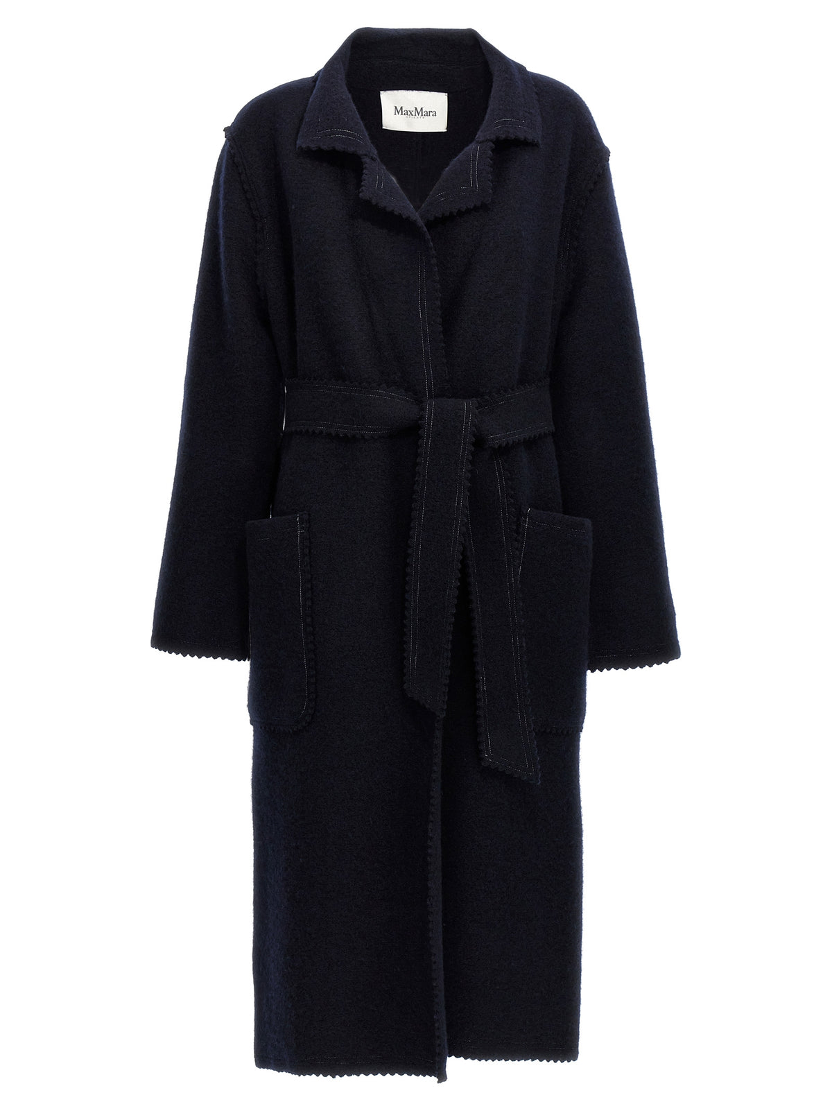 Max Mara Jene Blue Wool-Cashmere Coat