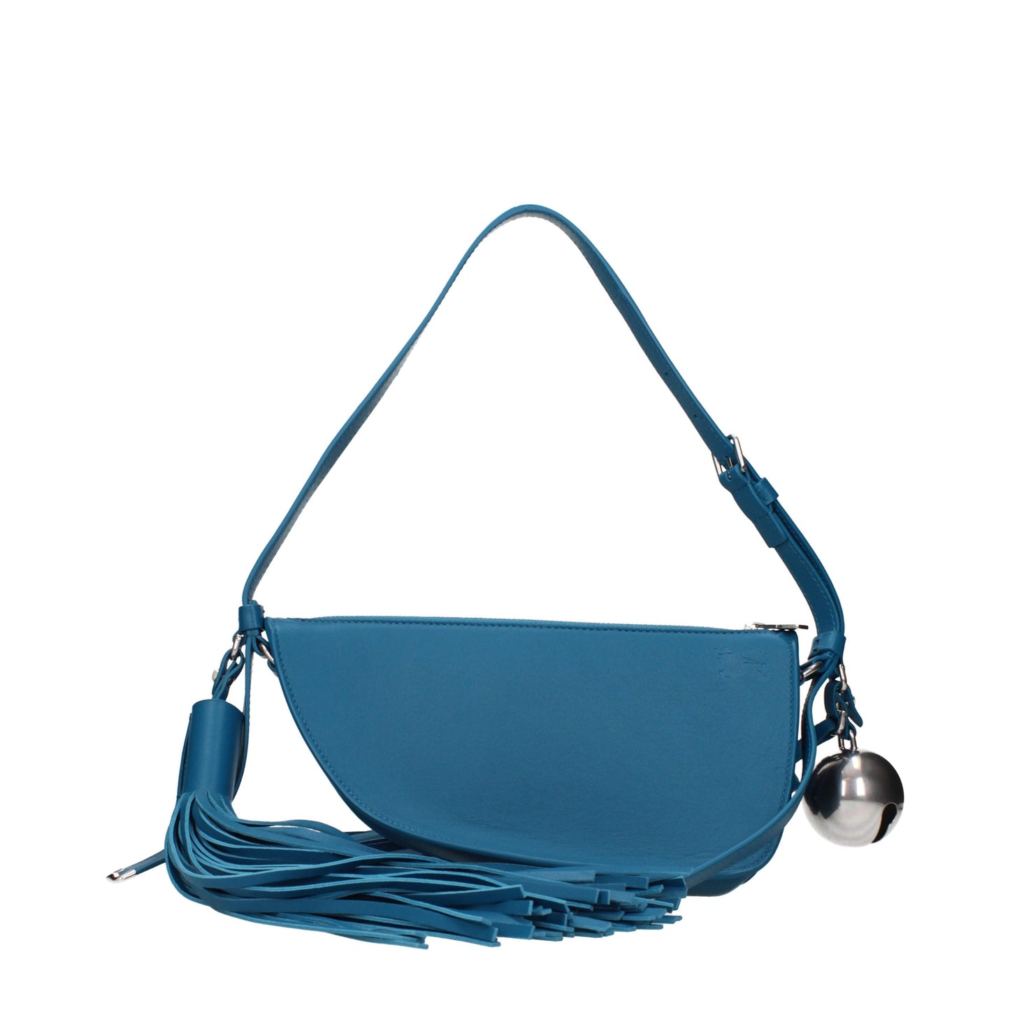 Burberry Small Knight Duck Blue Leather Shoulder Bag