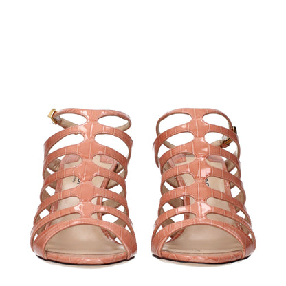 Tom Ford Padlock Hot Pink Leather Sandals