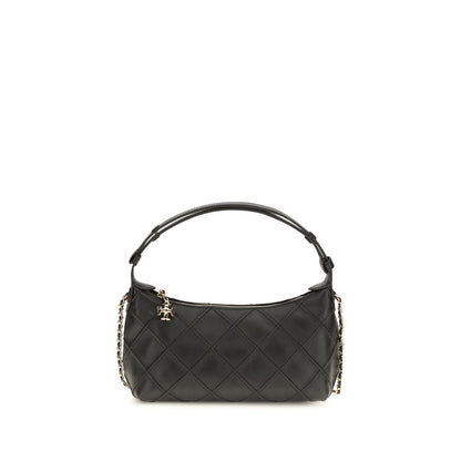 Tory Burch Fleming Black Nappa Leather Clutch