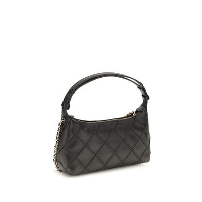 Tory Burch Fleming Black Nappa Leather Clutch