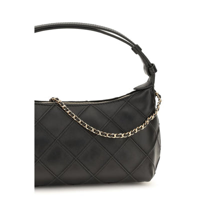 Tory Burch Fleming Black Nappa Leather Clutch
