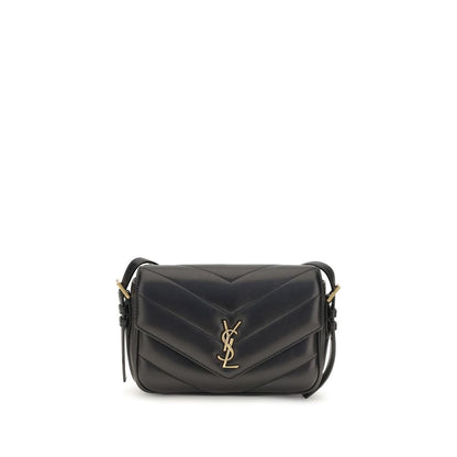 Saint Laurent Loulou Toy Black Quilted Lambskin Shoulder Bag