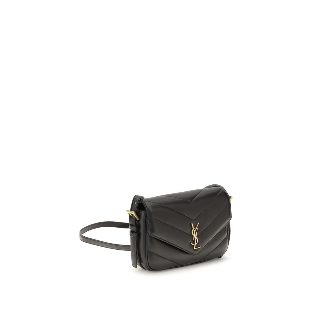 Saint Laurent Loulou Toy Black Quilted Lambskin Shoulder Bag