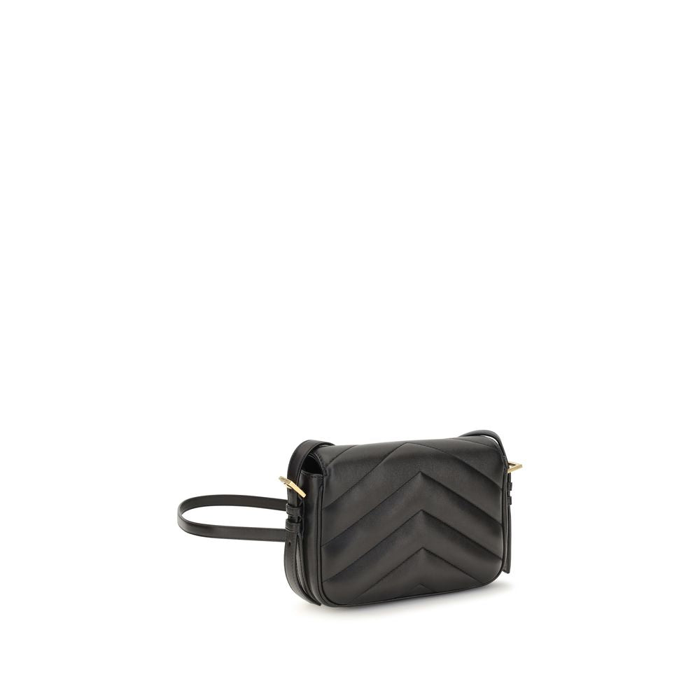 Saint Laurent Loulou Toy Black Quilted Lambskin Shoulder Bag