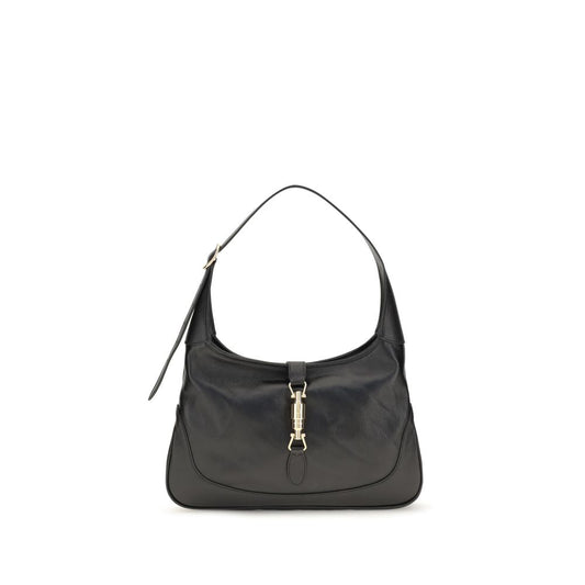 Gucci Jackie 1961 Medium Black Goatskin Shoulder Bag