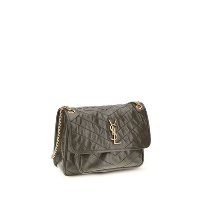 Saint Laurent Medium Niki Bicolor Vintage Leather Shoulder Bag
