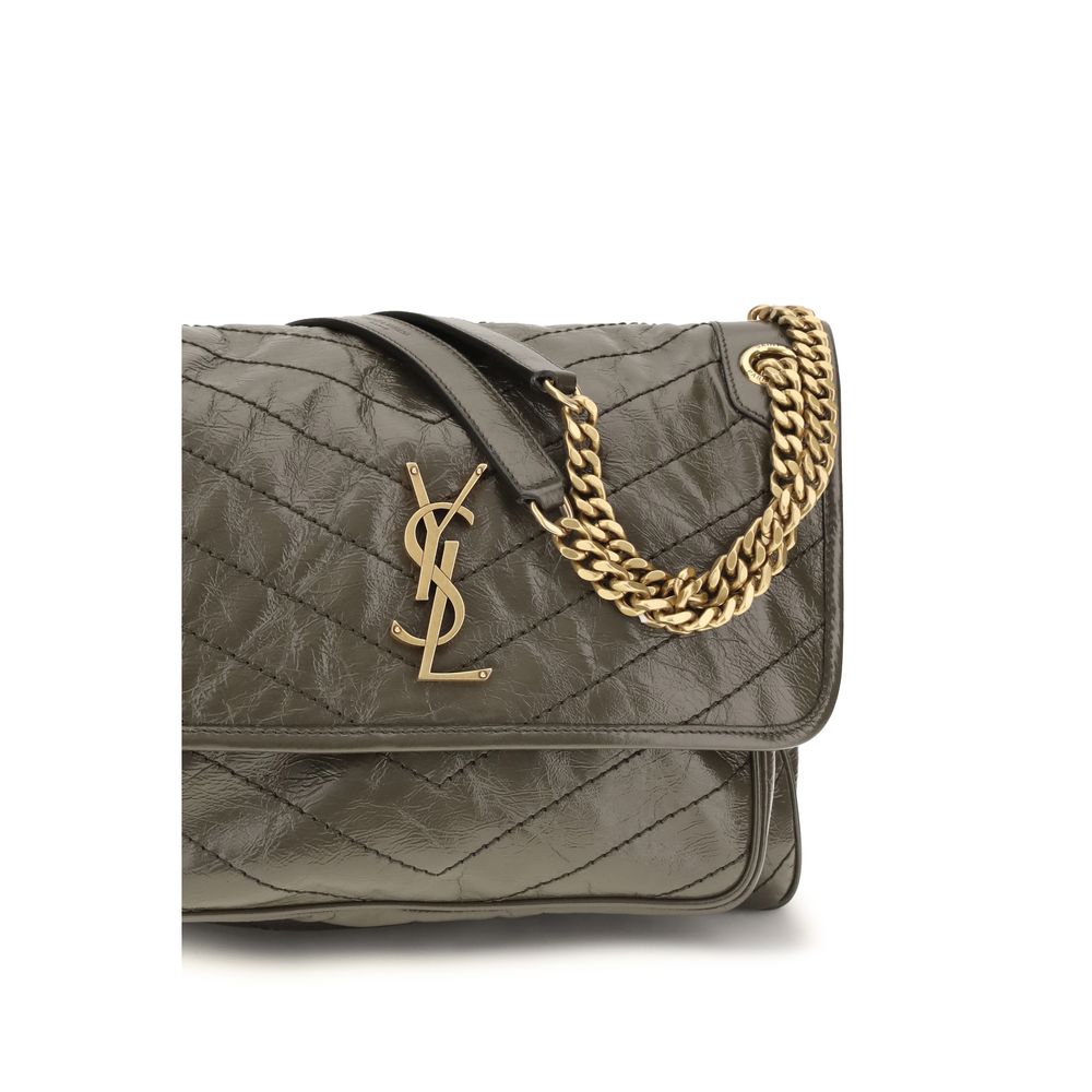 Saint Laurent Medium Niki Bicolor Vintage Leather Shoulder Bag