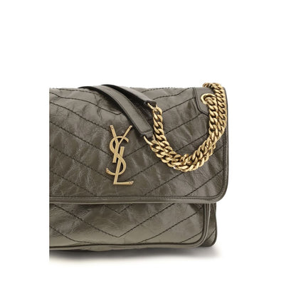 Saint Laurent Medium Niki Bicolor Vintage Leather Shoulder Bag