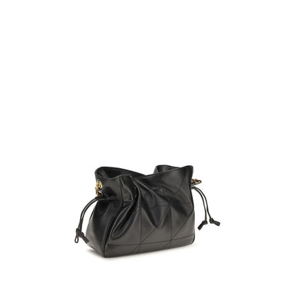 Saint Laurent Jamie Carré Rive Gauche Pouch in Black Lambskin