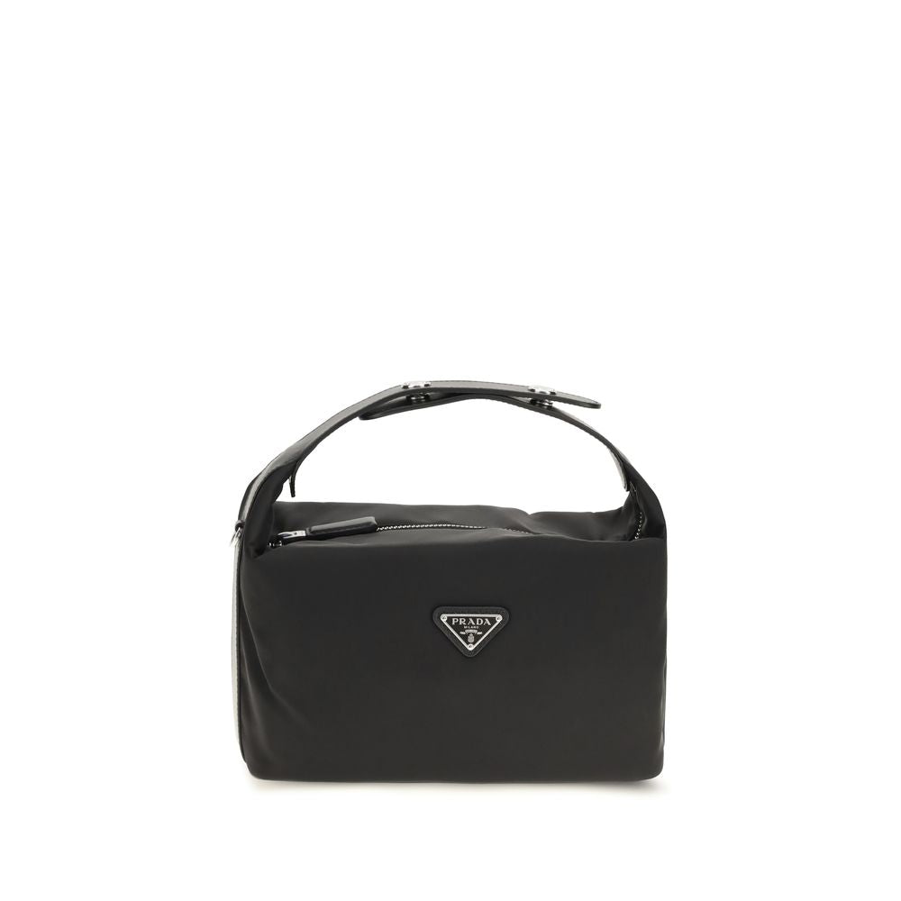 Prada Chérie Mini Re-Nylon And Leather Top-Handle Bag
