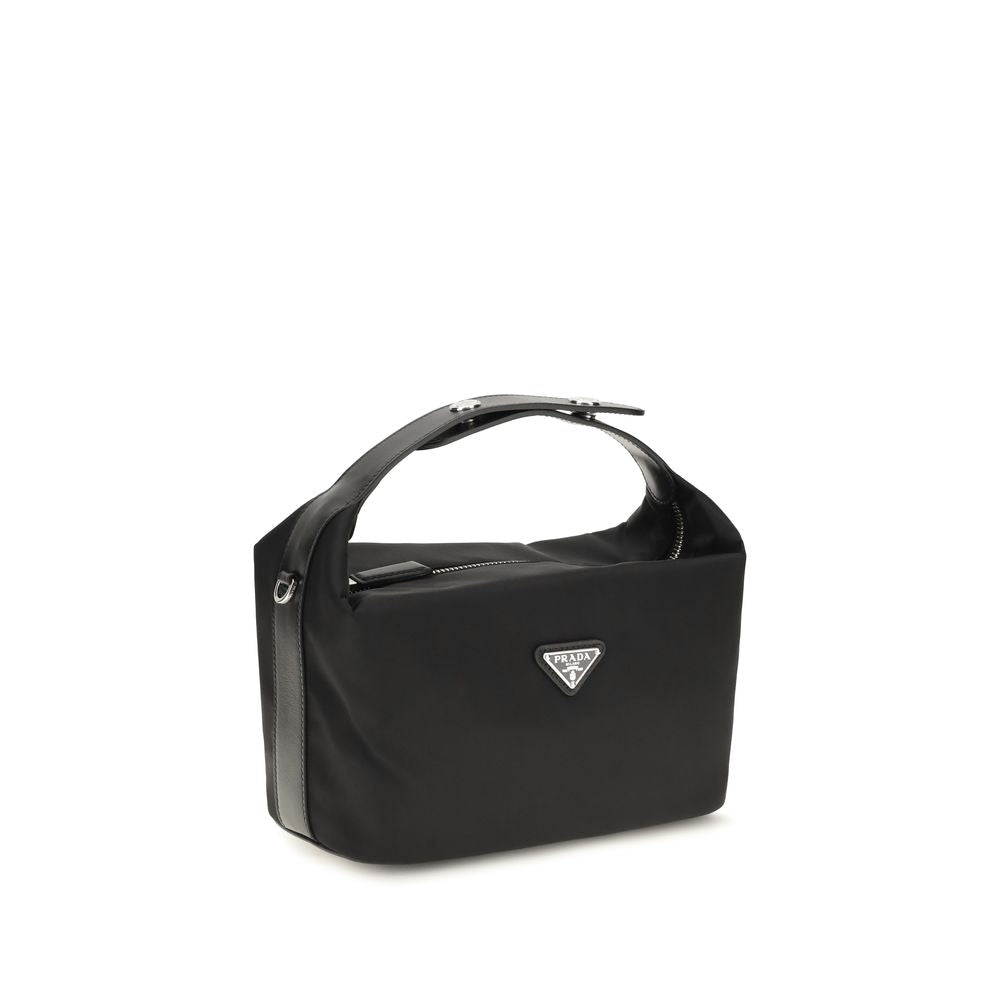 Prada Chérie Mini Re-Nylon And Leather Top-Handle Bag