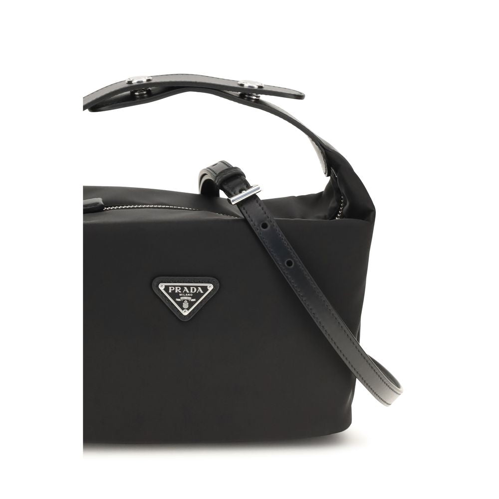 Prada Chérie Mini Re-Nylon And Leather Top-Handle Bag