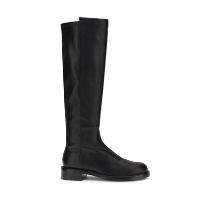 Stuart Weitzman Gisele Black Leather Over-The-Knee Boots