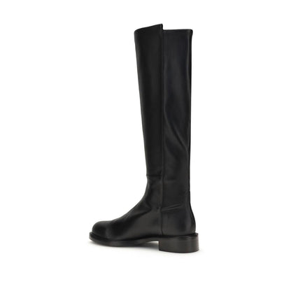 Stuart Weitzman Gisele Black Leather Over-The-Knee Boots