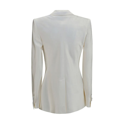 TOM FORD Off-White Tiny Polka-Dot Double-Breasted Blazer