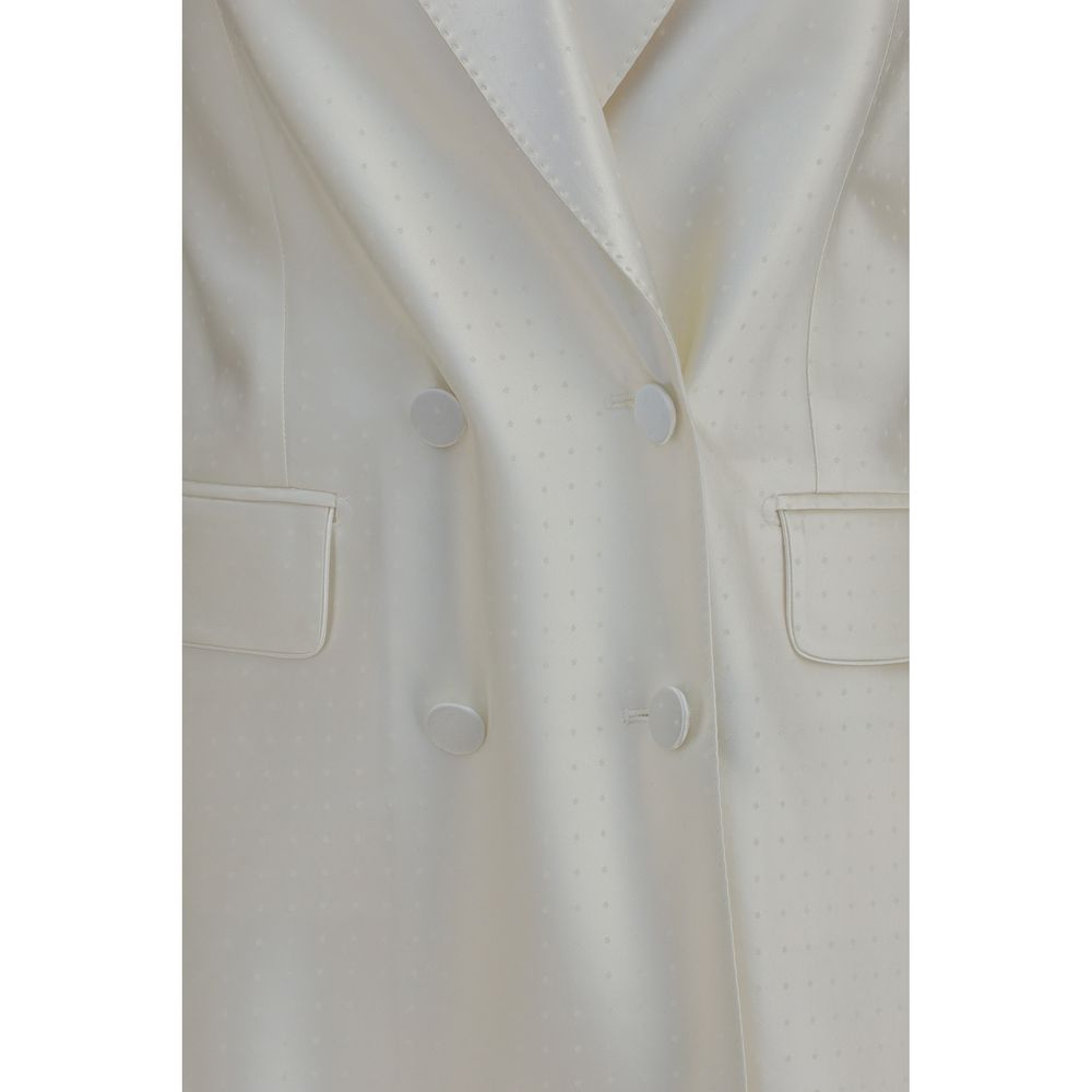 TOM FORD Off-White Tiny Polka-Dot Double-Breasted Blazer