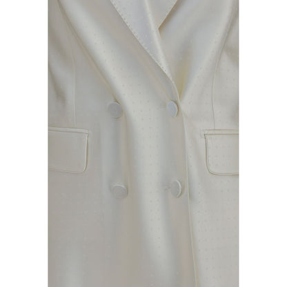 TOM FORD Off-White Tiny Polka-Dot Double-Breasted Blazer