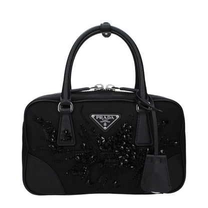 Prada Re-Edition 2005 Black Sequined Shoulder Bag