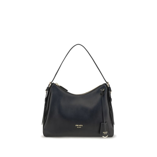 Prada Black Calf Leather Shoulder Bag