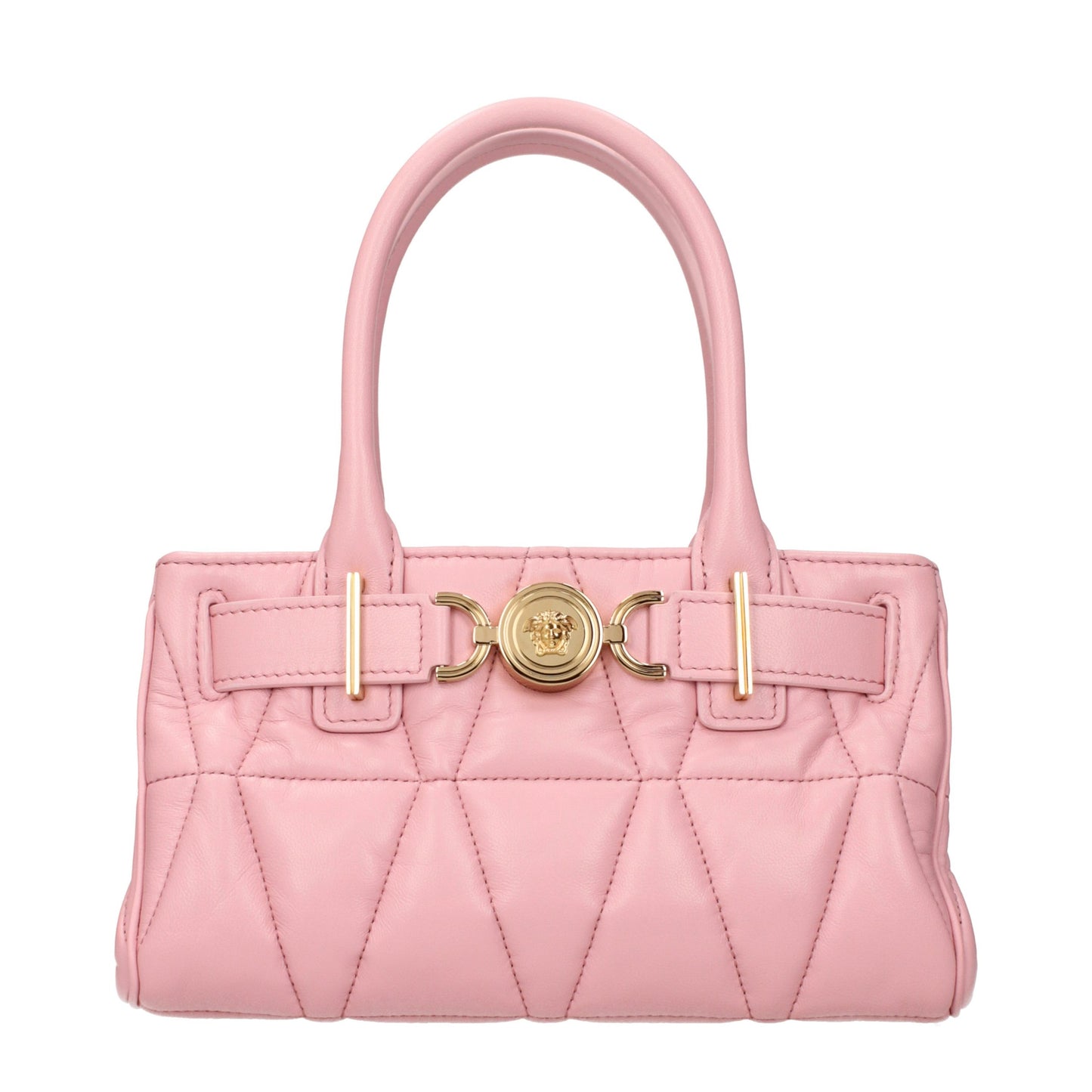 Versace Medusa '95 Quilted Leather Tote Bag Pink